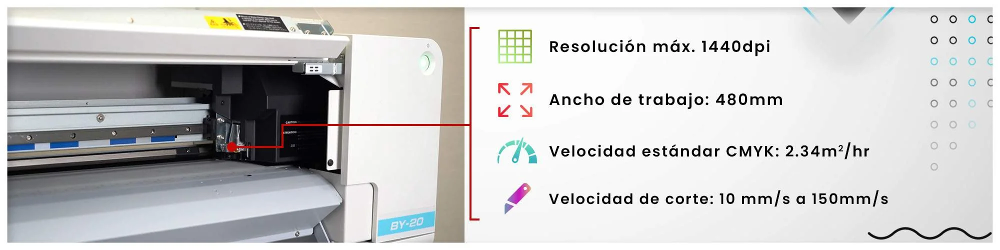 equipo roland plotter de impresion