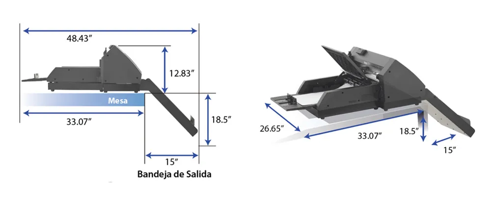 dimensiones alimentador ce8000 asf