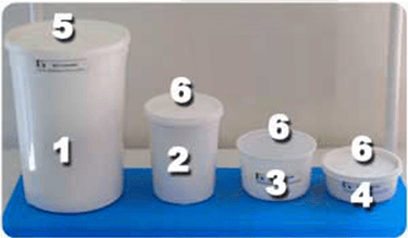 tapas para envases de plastico