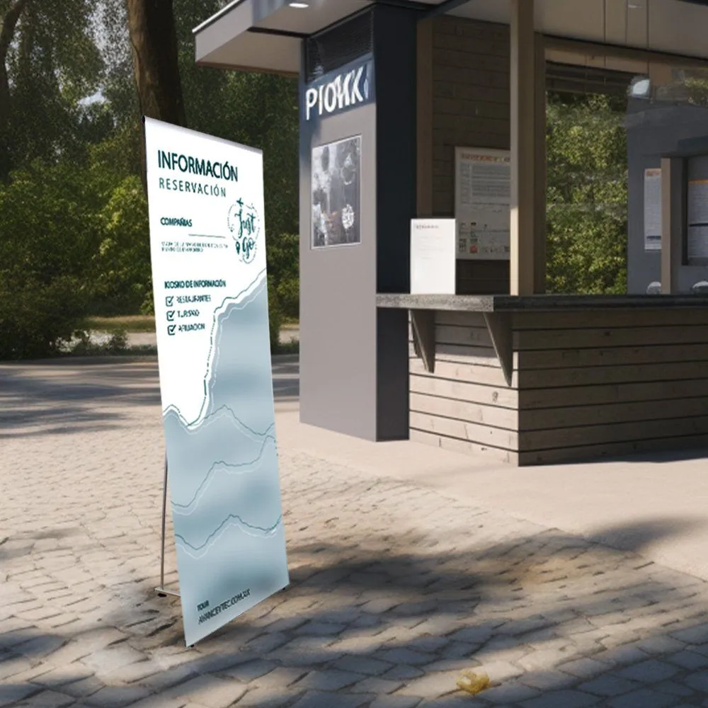 Display Publicitario Tipo L para Publicidad en Interior Modelo 1511