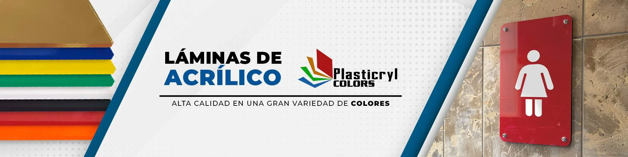 lamina de acrilico de color solido