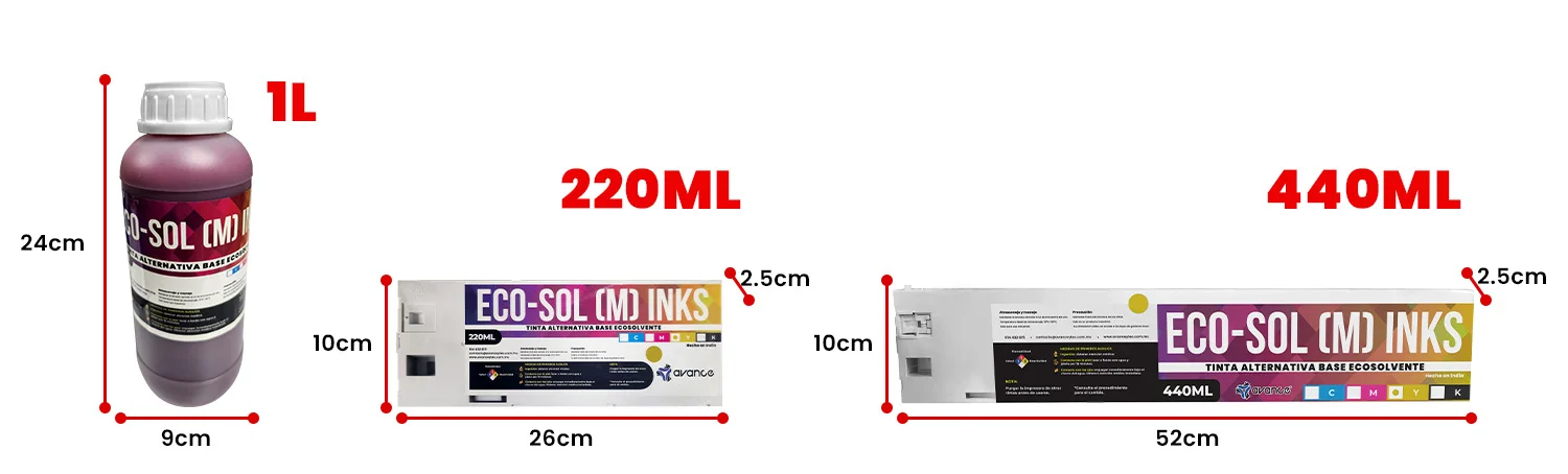 tinta ecosol en cartucho