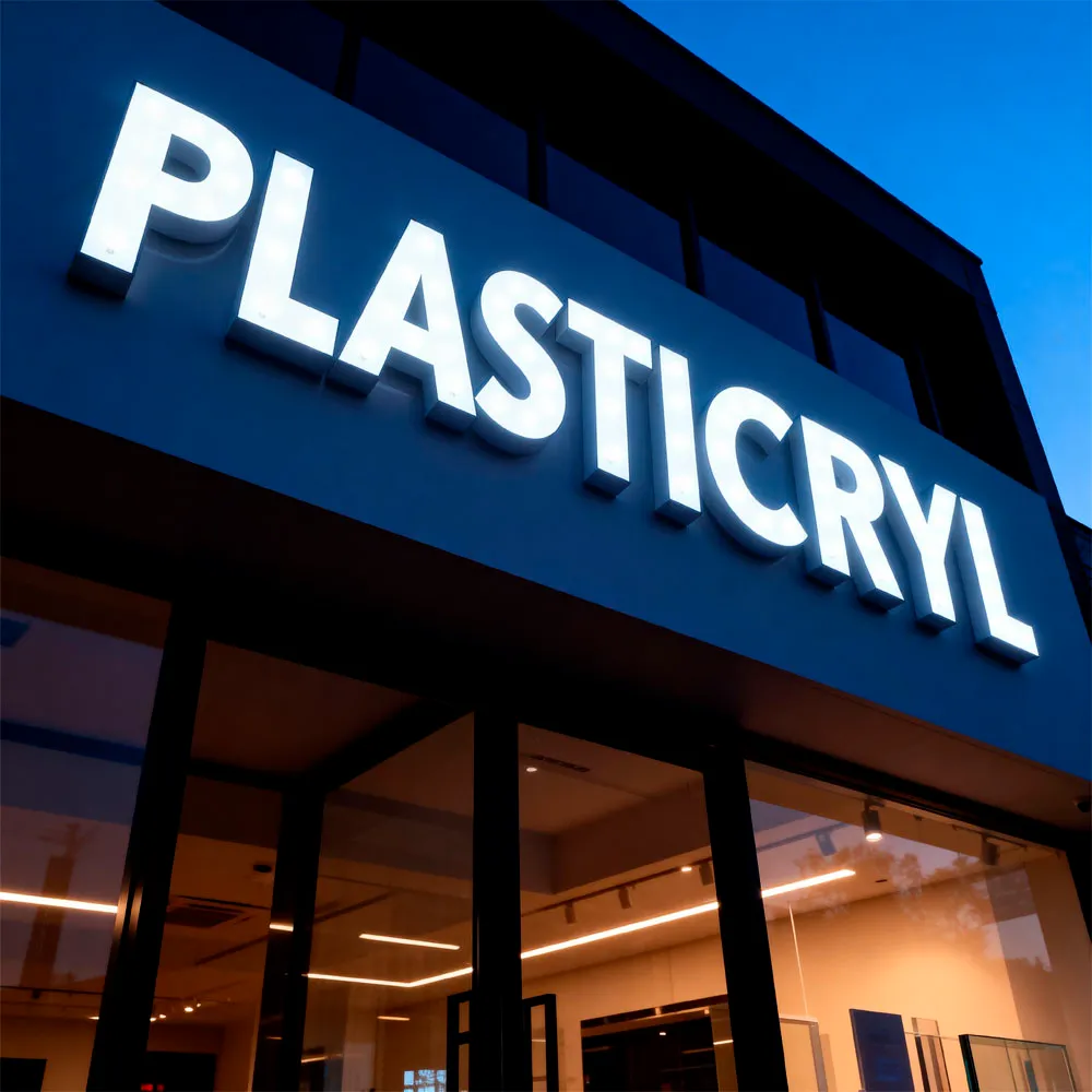 acrílico retroiluminado