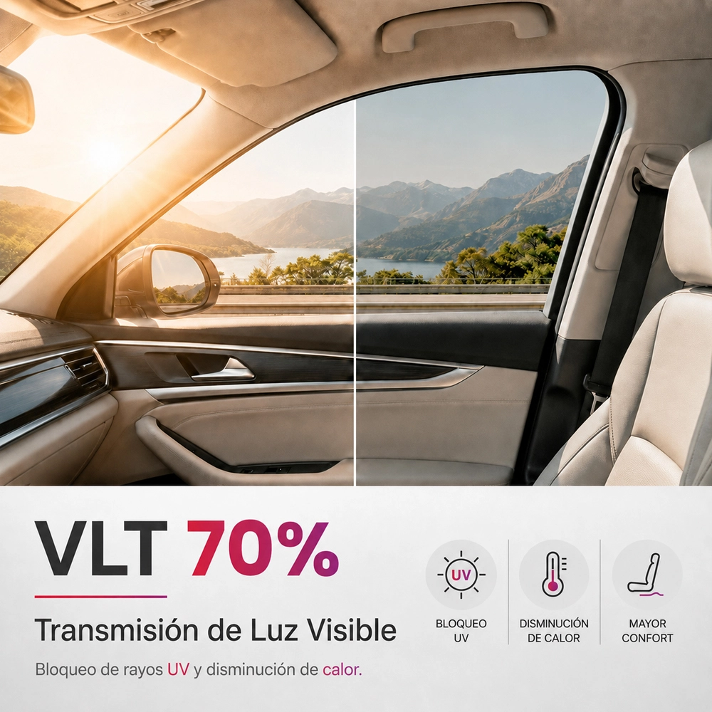 Película de control solar 3M Crystalline para cristales automotrices
