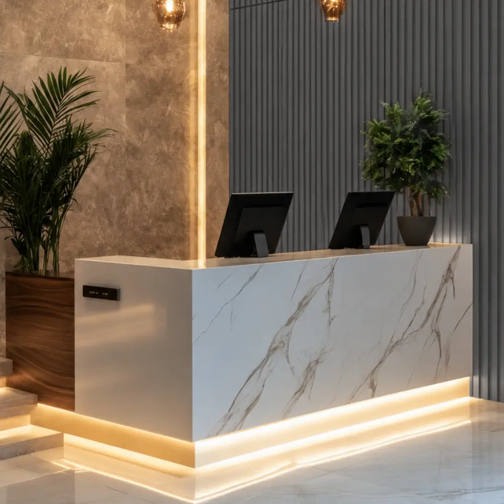 Lambrín WPC para interior con acabado tipo madera natural - Panel para pared de asiento 