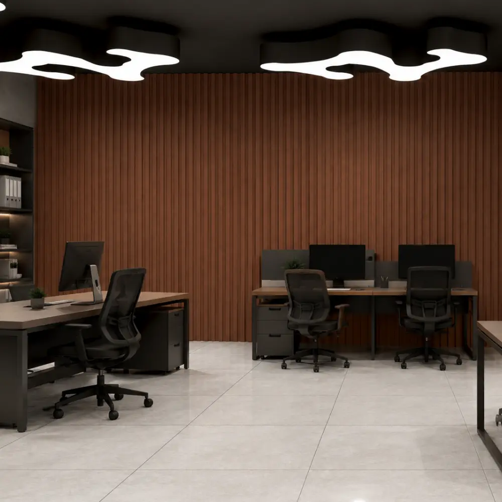 Panel decorativo tipo madera para paredes interiores - lambrín pvc interior