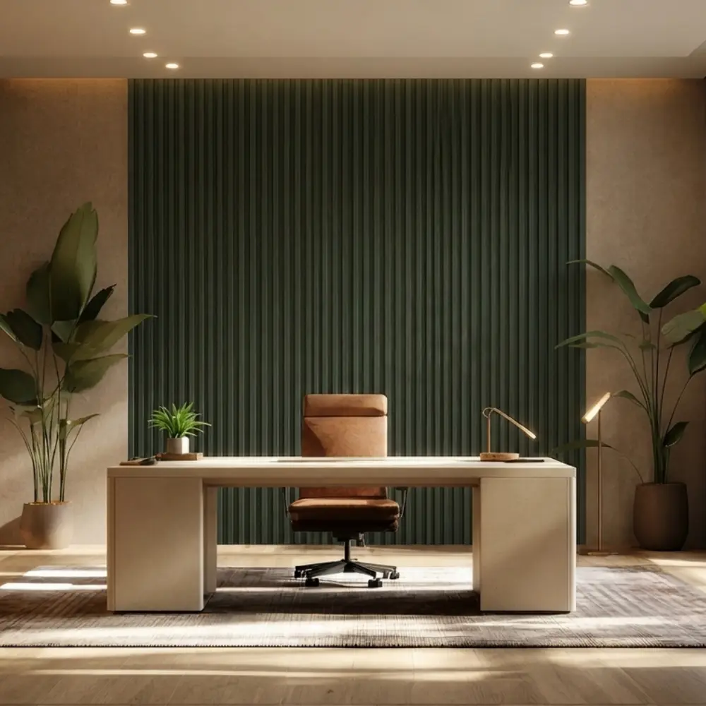 Panel arquitectónico tipo madera para oficinas - lambrín para interior de casa