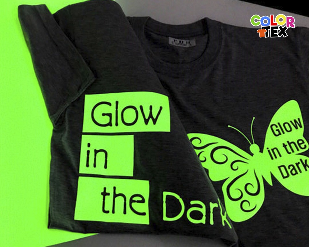 Vinil que brilla en la obscuridad para playeras Colortex