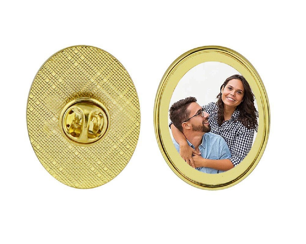 Pin Dorado Ovalado Para Sublimación