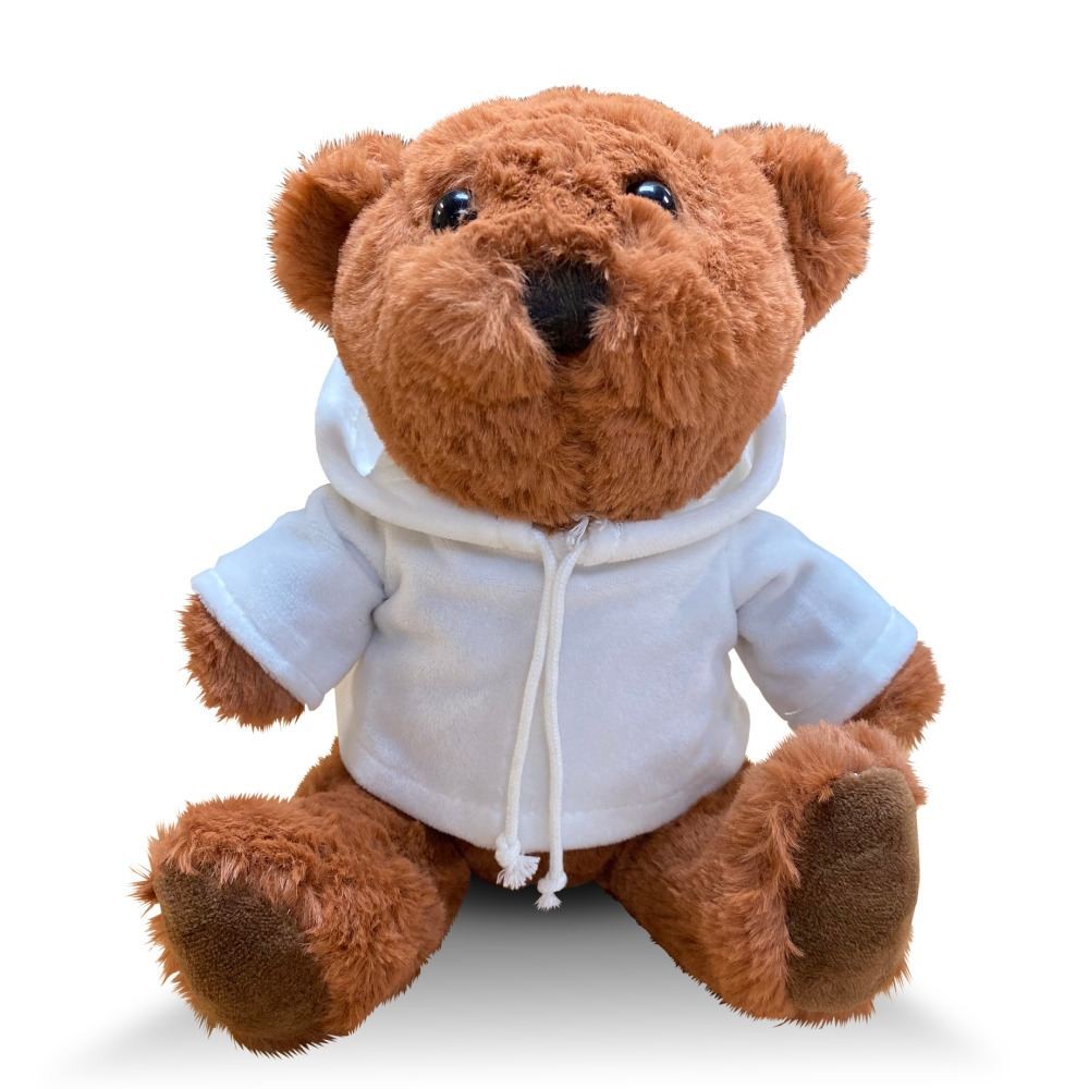 Oso de peluche con sudadera tamaño de 20 cm. Sublimarts - Imagen 1