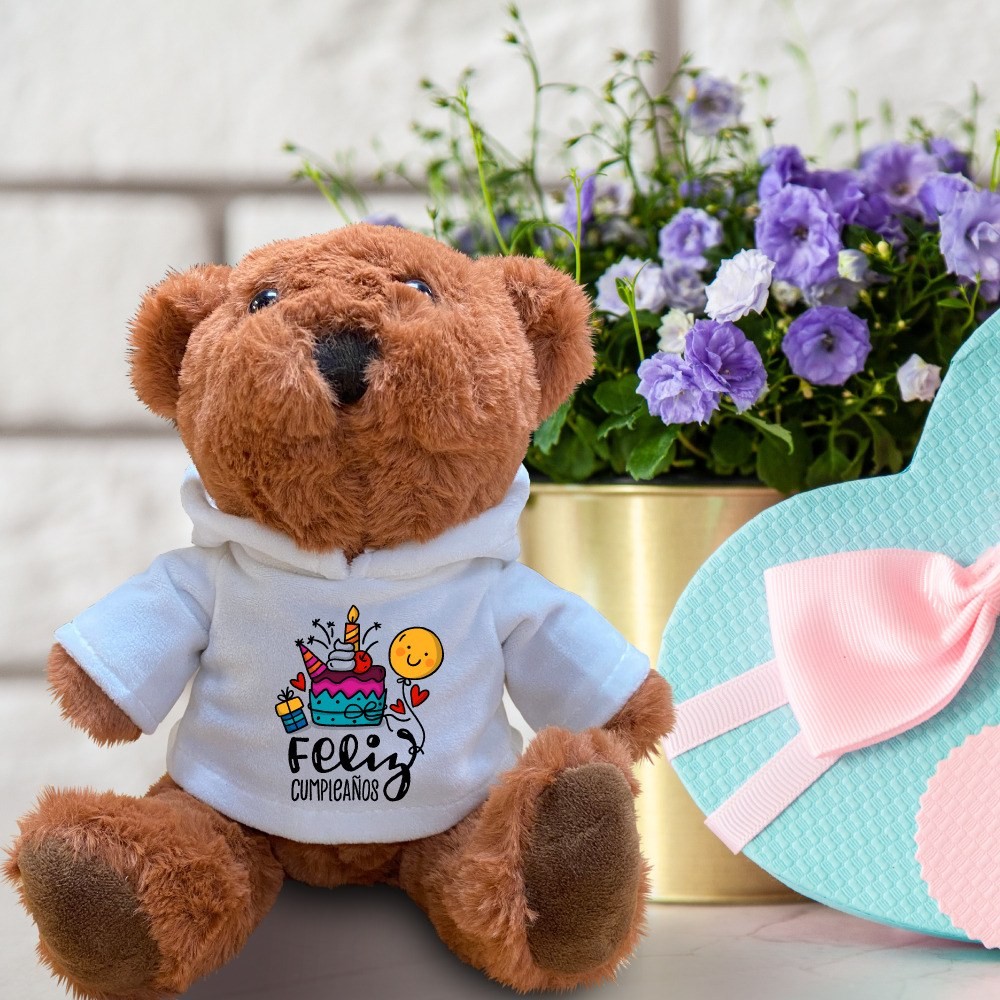 Oso de peluche con sudadera tamaño de 20 cm. Sublimarts - Miniatura 5