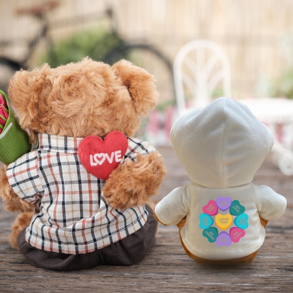 Oso de peluche con sudadera tamaño de 20 cm. Sublimarts - Miniatura 10