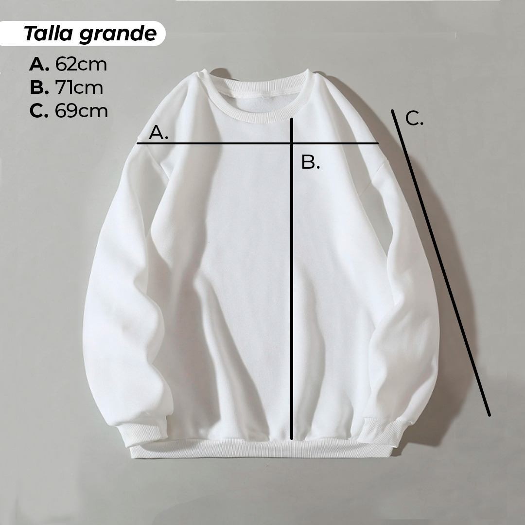 Sudadera Blanca Básica Para Sublimar Unisex - Miniatura 4
