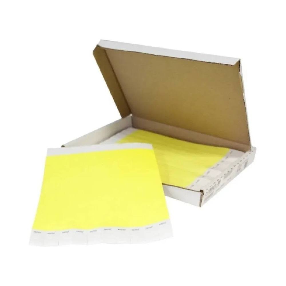Pulsera de papel Tyvek Desechable de un solo color neón