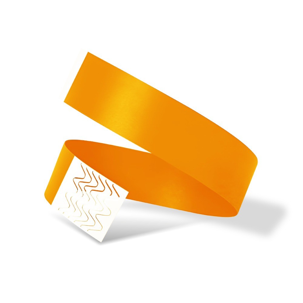 Pulsera de papel Tyvek Desechable de un solo color neón
