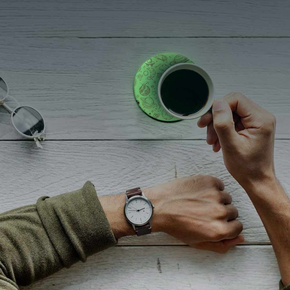 Porta Tazas Redondo Sublimable que Brilla en la Oscuridad - Miniatura 8