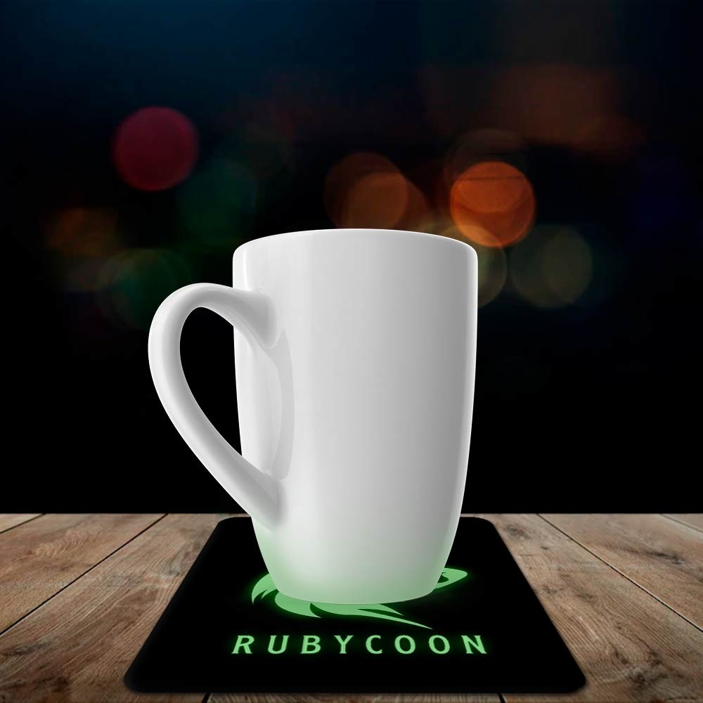 Porta Tazas Cuadrado Sublimable que Brilla en la Oscuridad - Miniatura 5