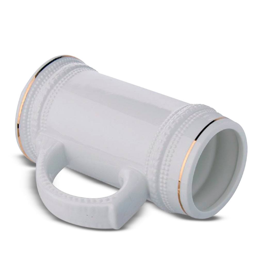 Tarro Cervecero 22oz Con Aro Dorado Superior E Inferior - Miniatura 2