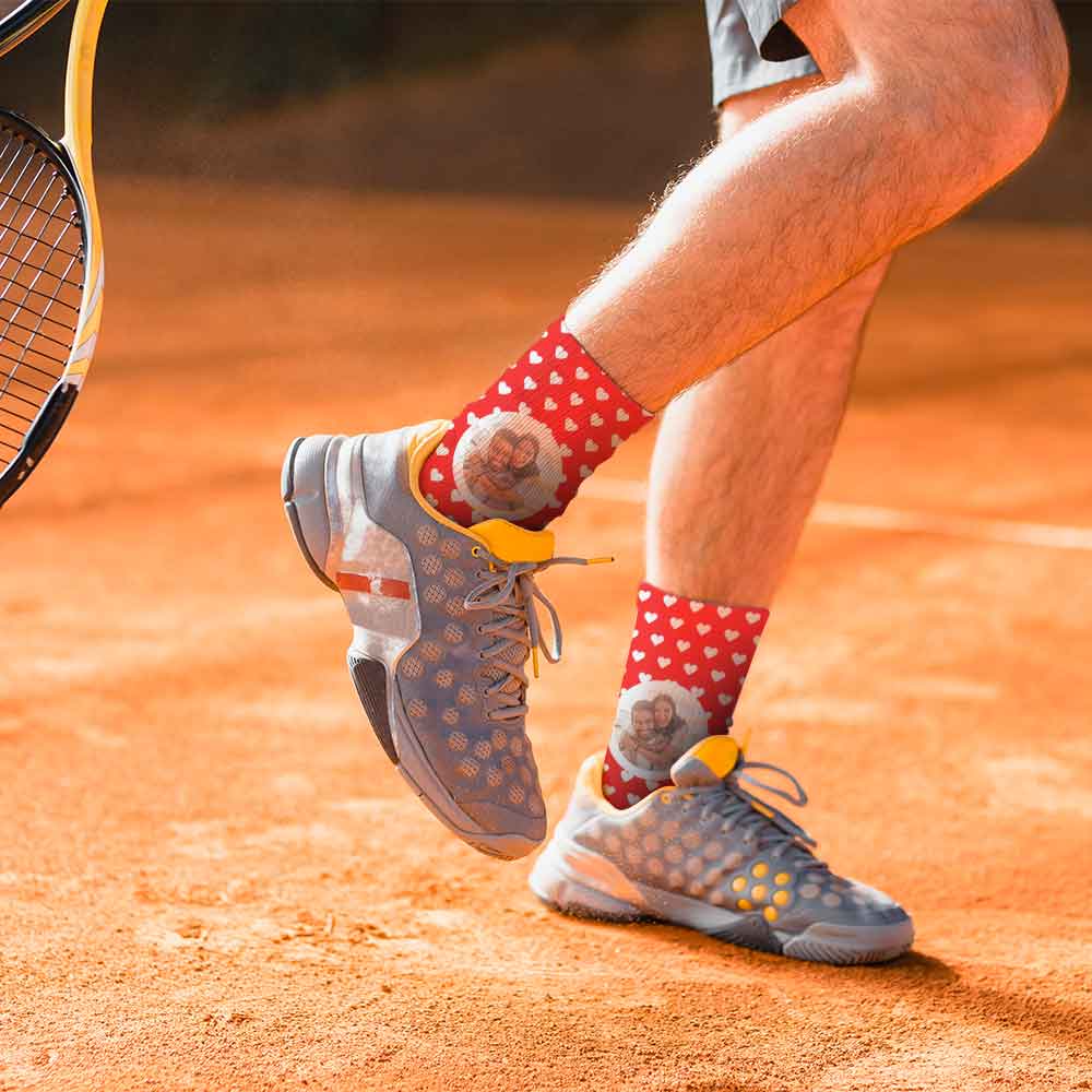 Calceta Sublimable Con Suela Negra Para Adulto - Miniatura 5