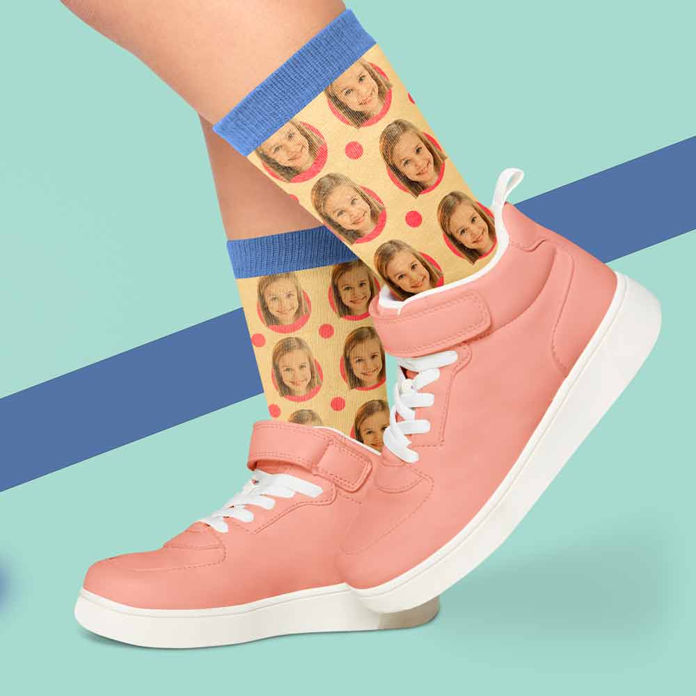 Calceta Sublimable Con Suela Negra Para Adulto - Miniatura 7