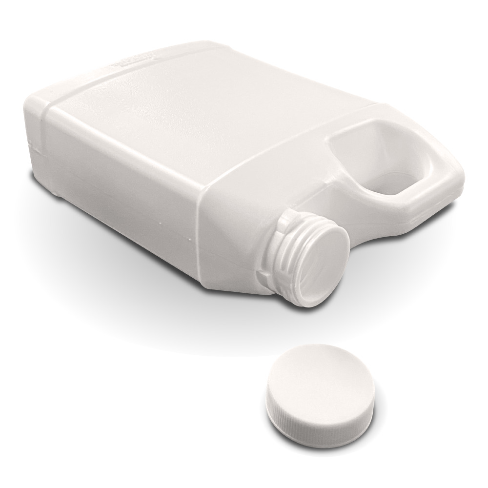 Porron Rectangular 1L R-38 con Tapa Blanca - Miniatura 3