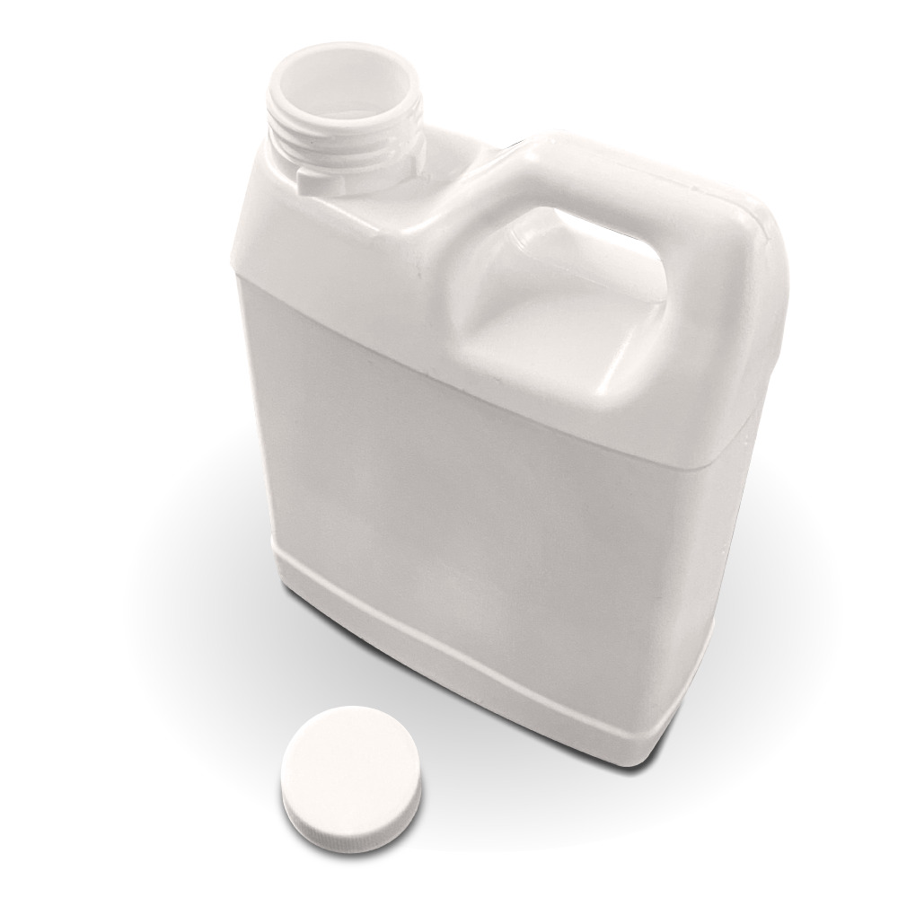 Porron Rectangular 1L R-38 con Tapa Blanca - Miniatura 7