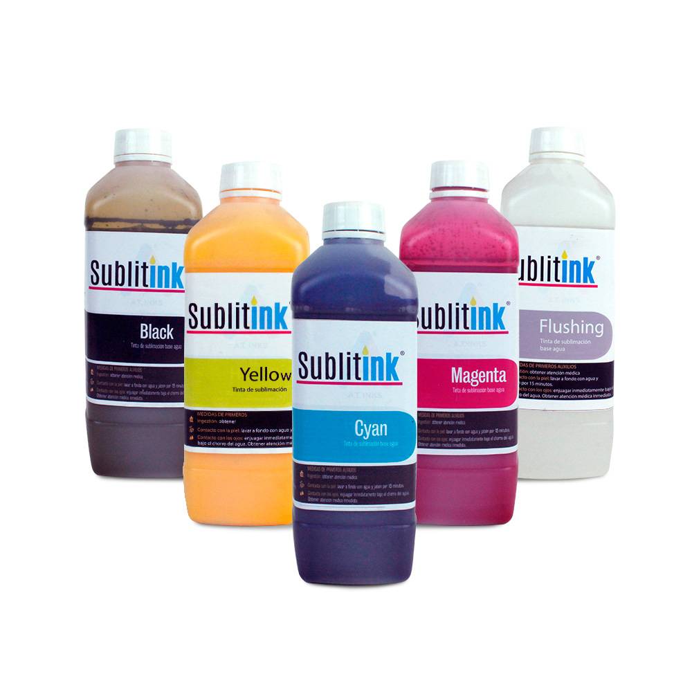 Tintas para Sublimación Base Agua Sublitink