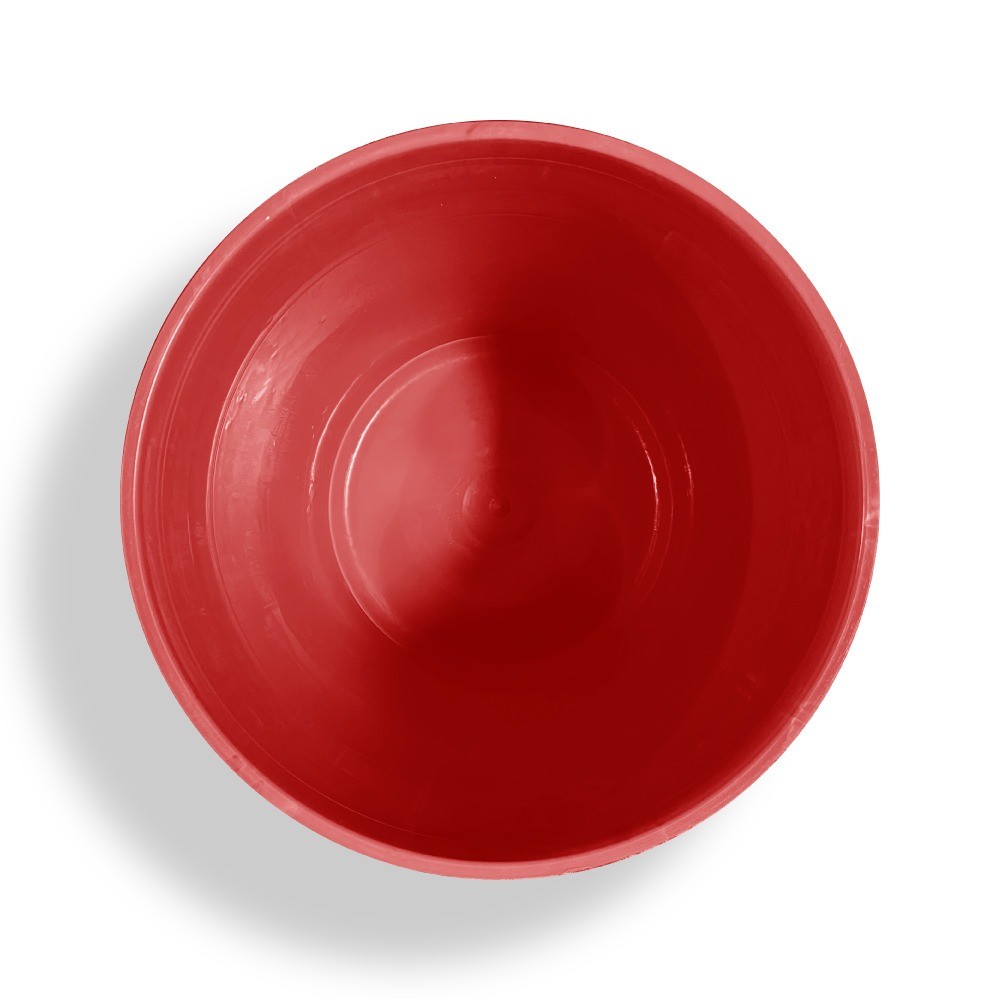 Cubeta de Plástico Roja de Reproceso sin Tapa con Asa Metálica - Miniatura 5