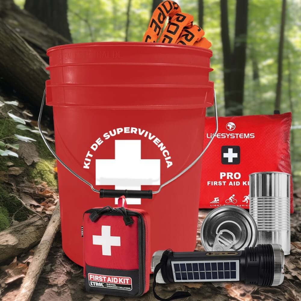 Cubeta de Plástico Roja de Reproceso sin Tapa con Asa Metálica - Miniatura 8