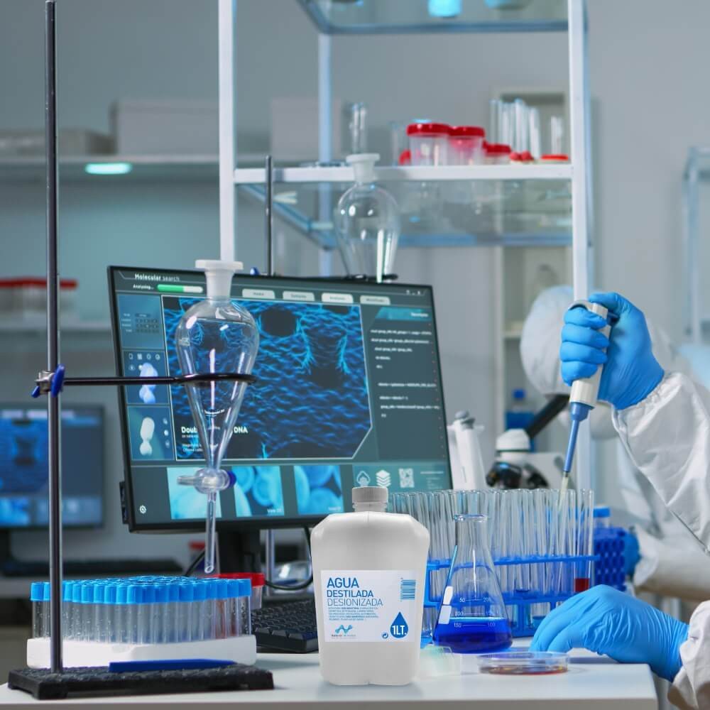 Porron Industria Cuadrado 1Lt con Tapa Rosca No.28 - Miniatura 12