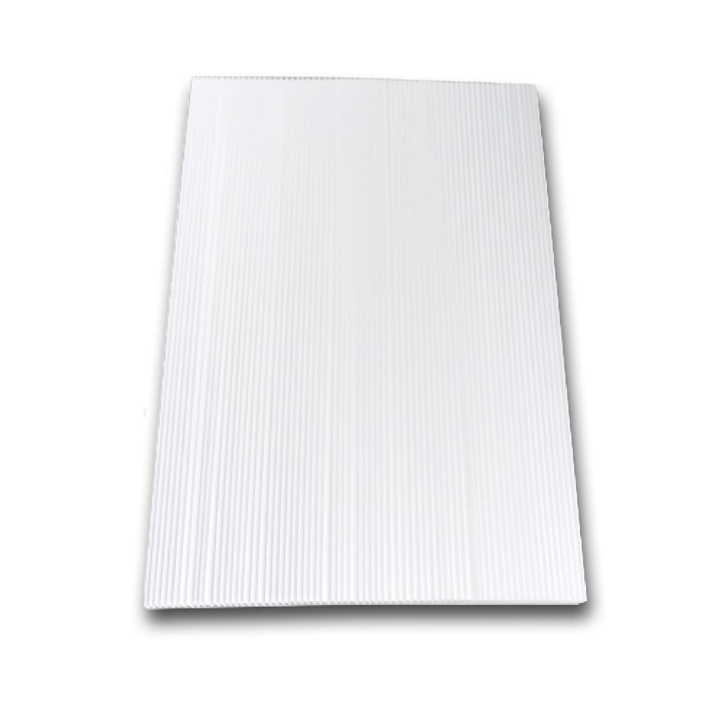 Lámina de Plástico Corrugado Blanco Coromax