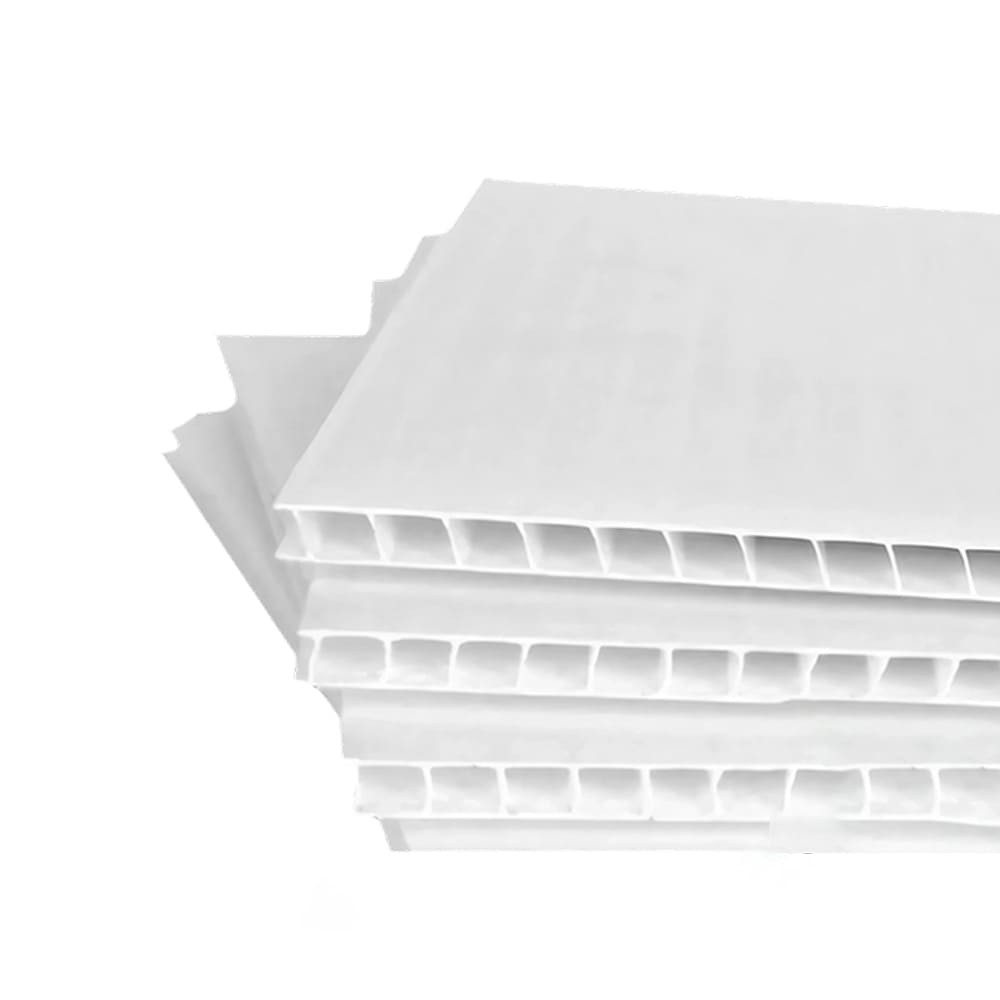 Lámina de Plástico Corrugado Blanco Coromax