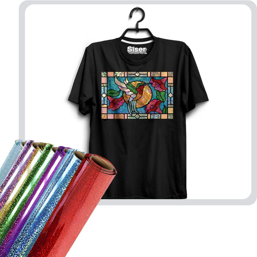 Viniles Textiles Siser Holographic con Acabado Prismático