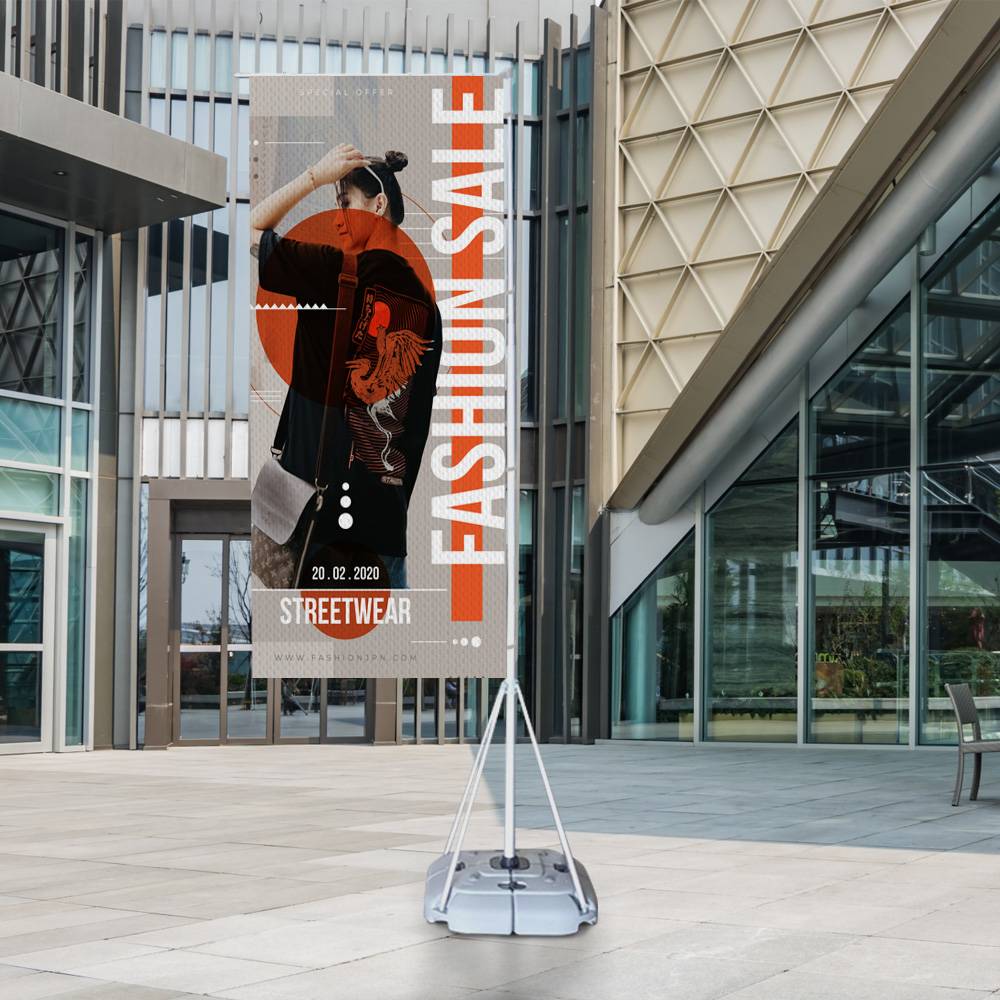 Display Publicitario Tipo Bandera para Publicidad en Exterior - Miniatura 4