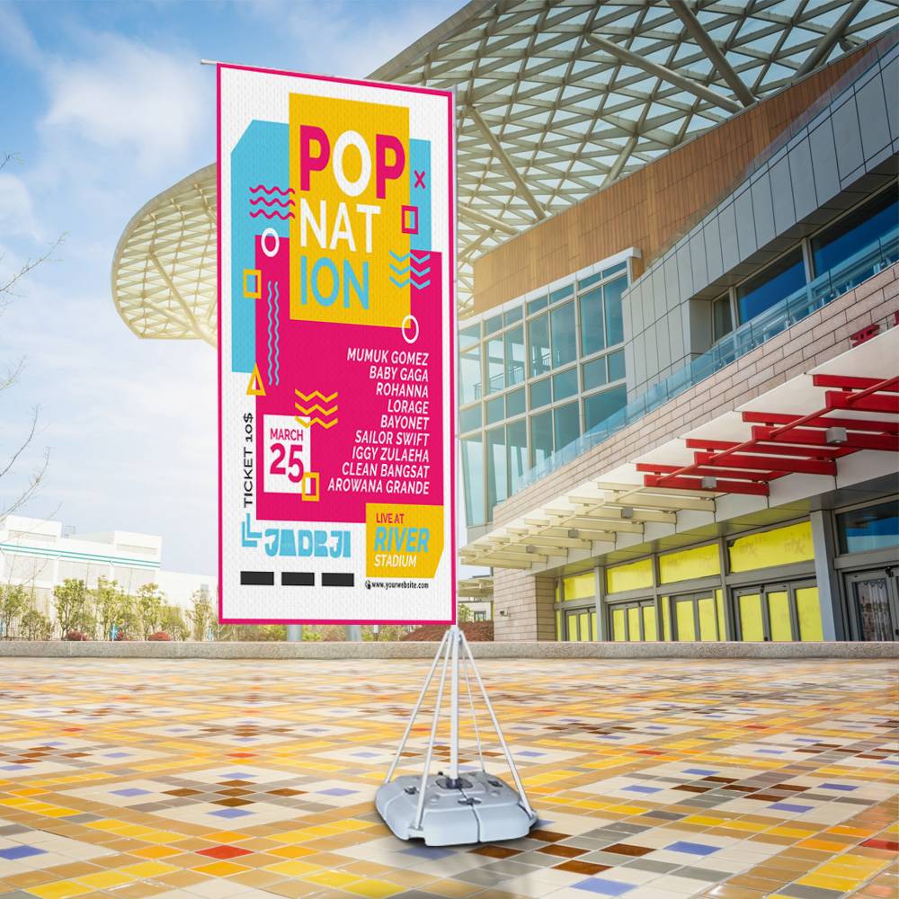 Display Publicitario Tipo Bandera para Publicidad en Exterior - Miniatura 5
