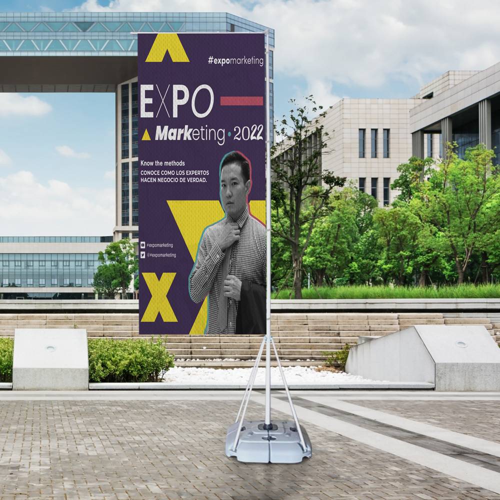 Display Publicitario Tipo Bandera para Publicidad en Exterior - Miniatura 6