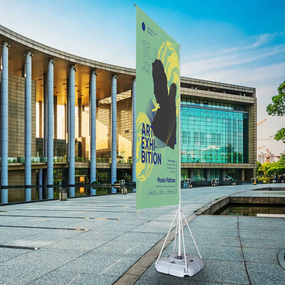 Display Publicitario Tipo Bandera para Publicidad en Exterior - Miniatura 7