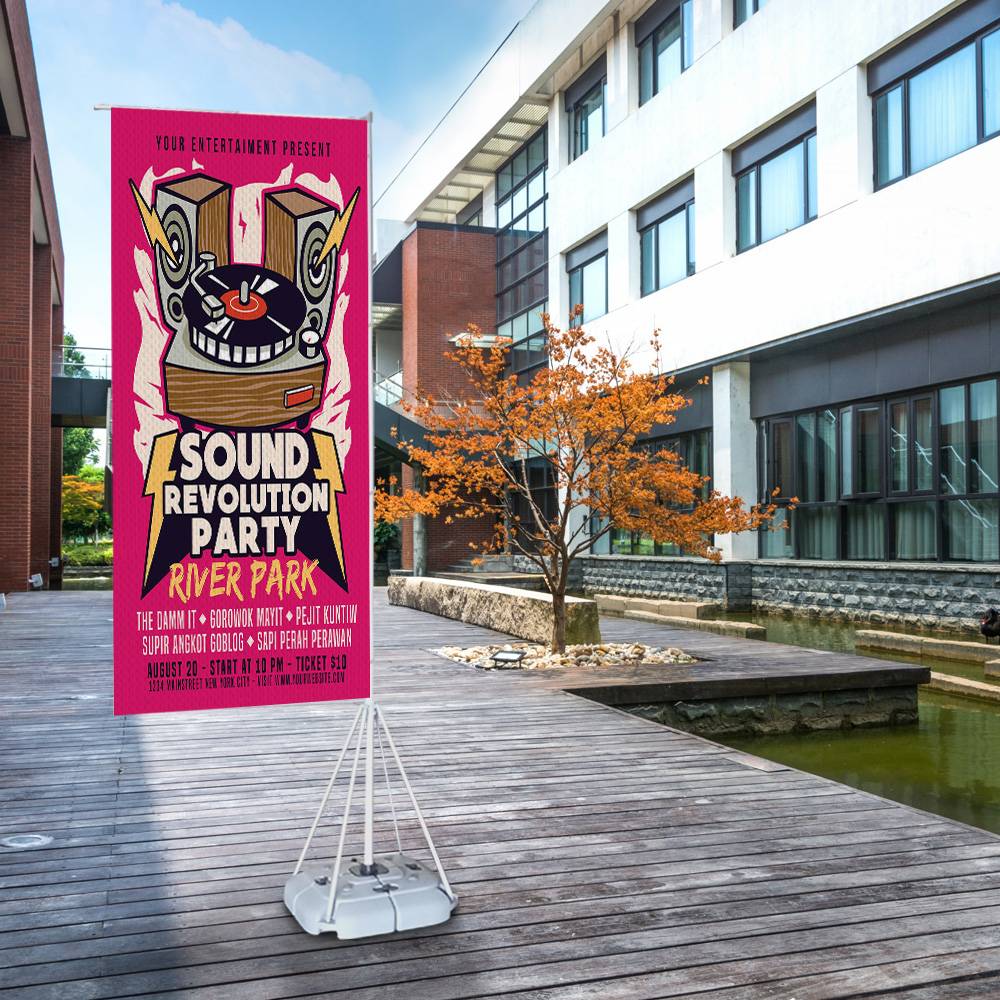 Display Publicitario Tipo Bandera para Publicidad en Exterior - Miniatura 9