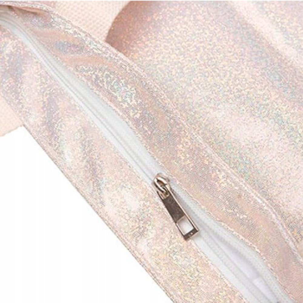 Bolso glitter champagne de 34 x 37 cm. Sublimable - Miniatura 2