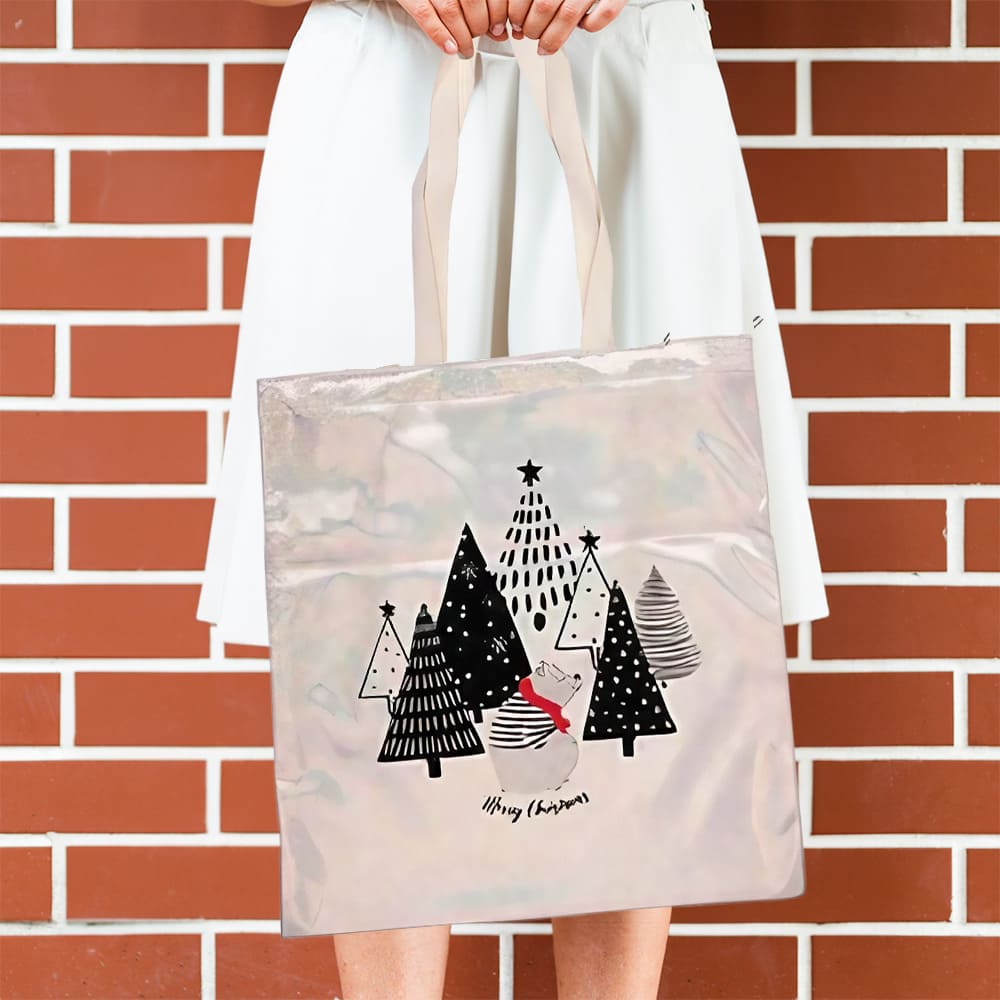 Bolso glitter champagne de 34 x 37 cm. Sublimable - Miniatura 6