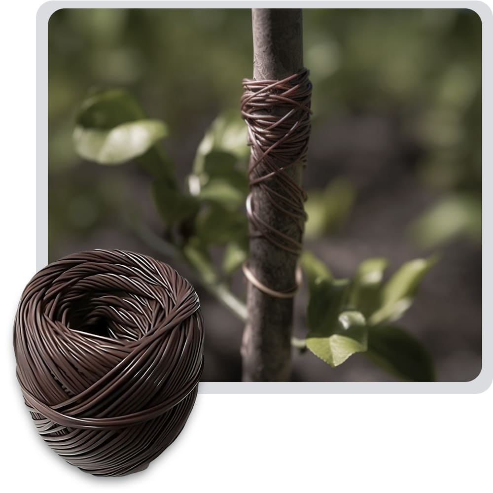Liga para Amarrar Árboles 3mm x 222m Durabilidad 5 años Café