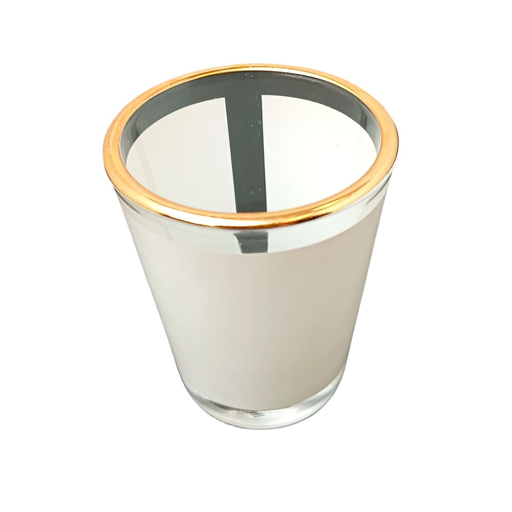 Shot tequilero de vidrio con orilla dorada 1.5oz Sublimarts - Miniatura 3