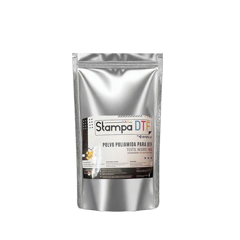 POLVO POLIAMIDA DTF NEGRA PARA TEXTIL - STAMPA DTF - Miniatura 3