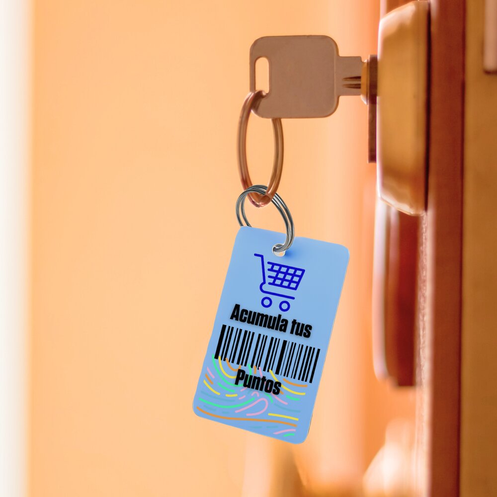 TARJETAS DE PVC BLANCAS 3 EN 1 TIPO LLAVERO
 - Miniatura 8