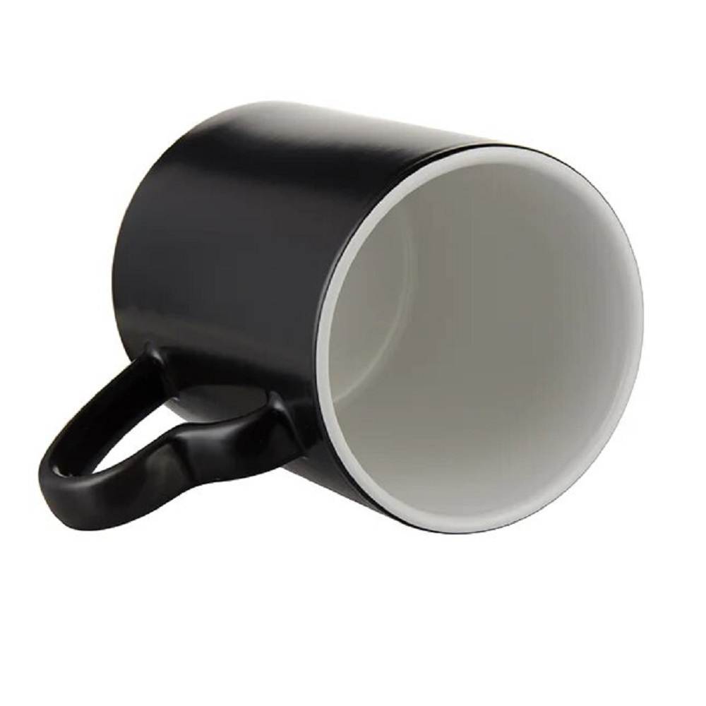 Taza mágica negra con asa de corazón SublimArts de 11oz - Miniatura 12