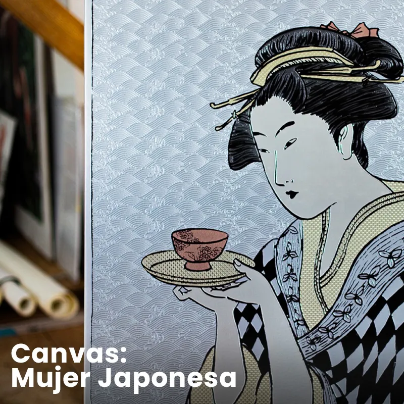 Canvas: Mujer japonesa